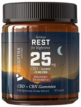 Receptra Serious Rest CBD Gummies with CBN